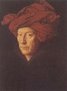 Jan Van Eyck Man in Red Turban china oil painting reproduction